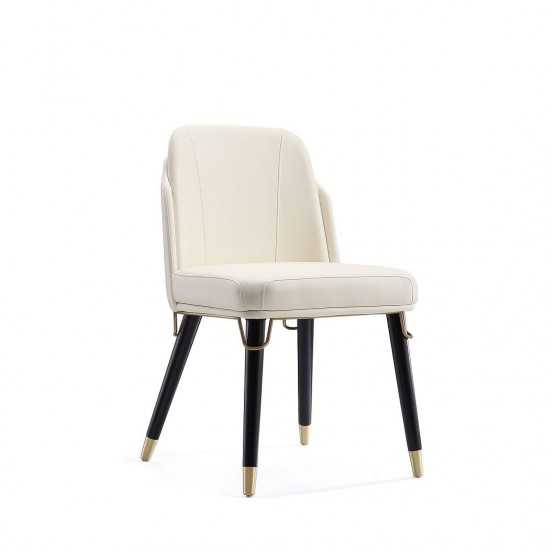 Estelle Dining Chair in Cream and Black