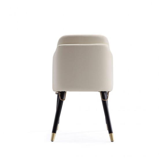 Estelle Dining Chair in Cream and Black