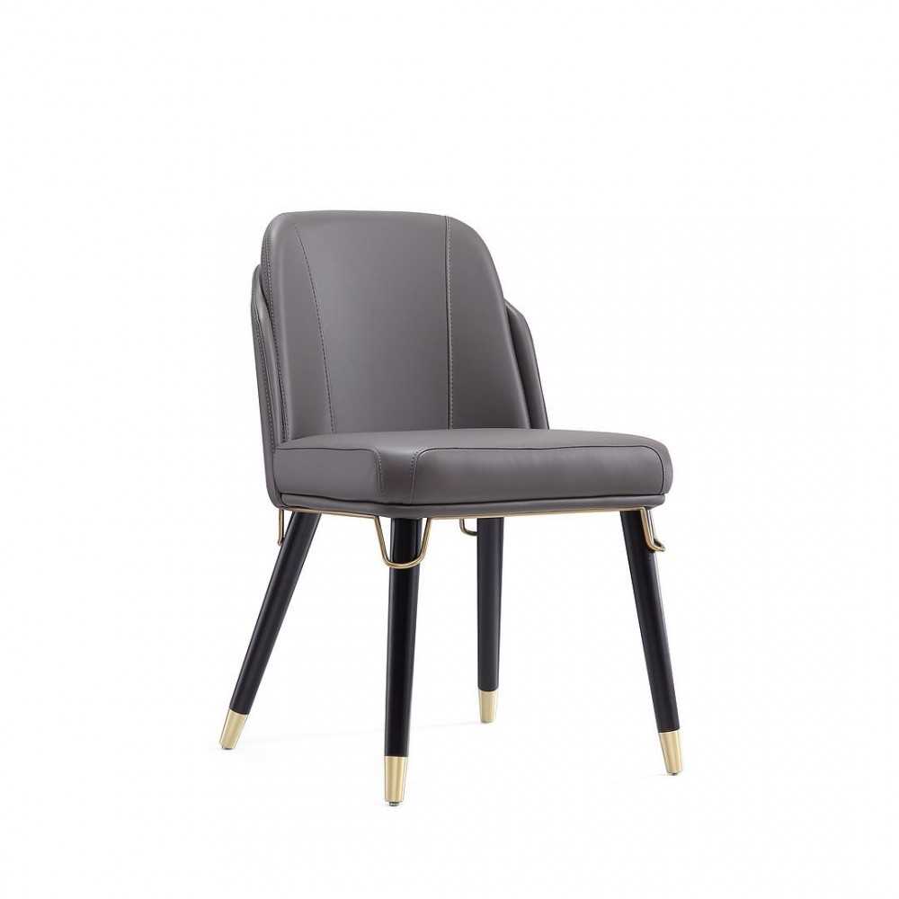 Estelle Dining Chair in Pebble and Black