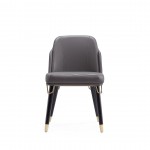 Estelle Dining Chair in Pebble and Black