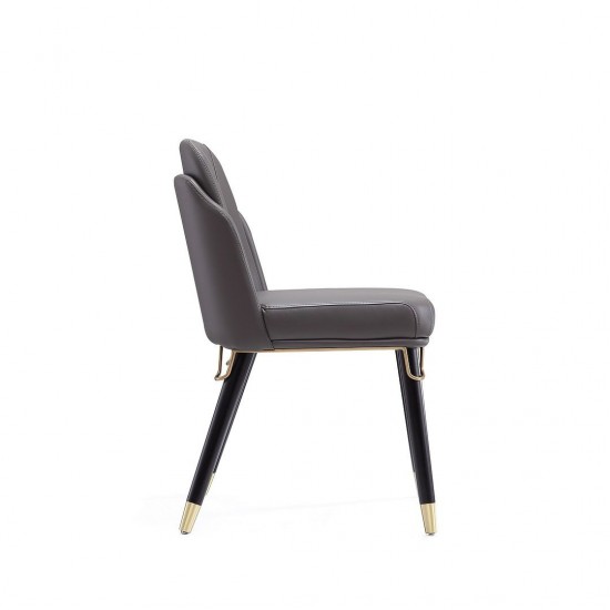 Estelle Dining Chair in Pebble and Black