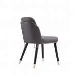 Estelle Dining Chair in Pebble and Black