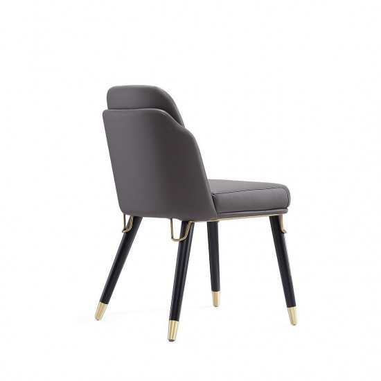 Estelle Dining Chair in Pebble and Black