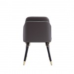 Estelle Dining Chair in Pebble and Black