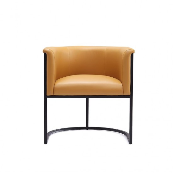 Bali Dining Chair in Saddle and Black