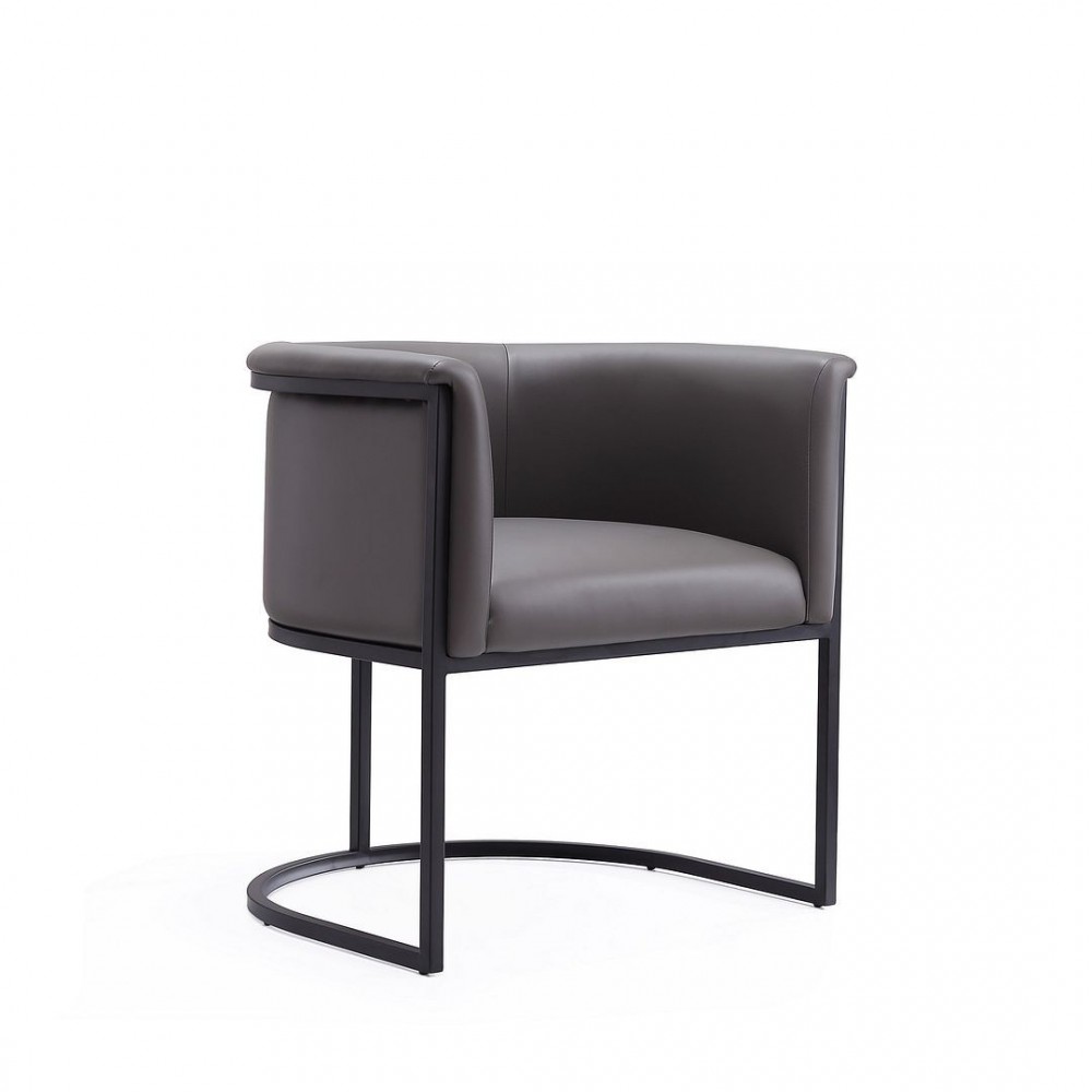 Bali Dining Chair in Pebble and Black