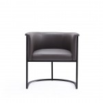 Bali Dining Chair in Pebble and Black