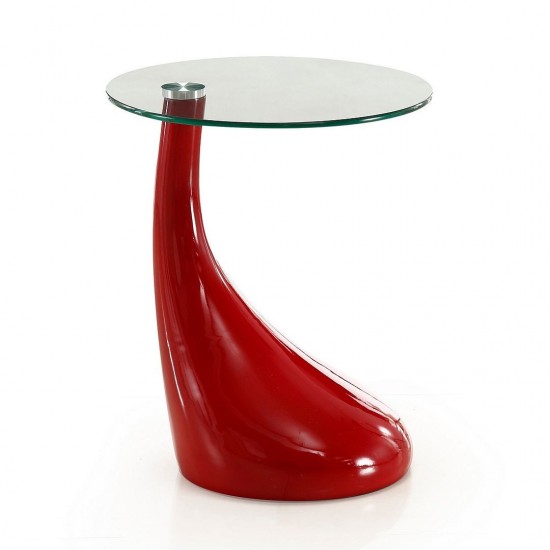 Lava Accent Table in Red