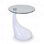 Lava Accent Table in White