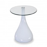 Lava Accent Table in White