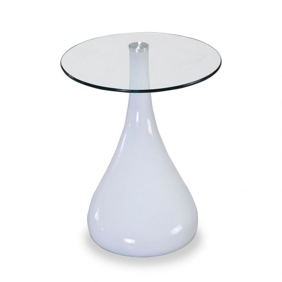 Lava Accent Table in White