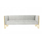 Vector Sofa in Grey and Gold