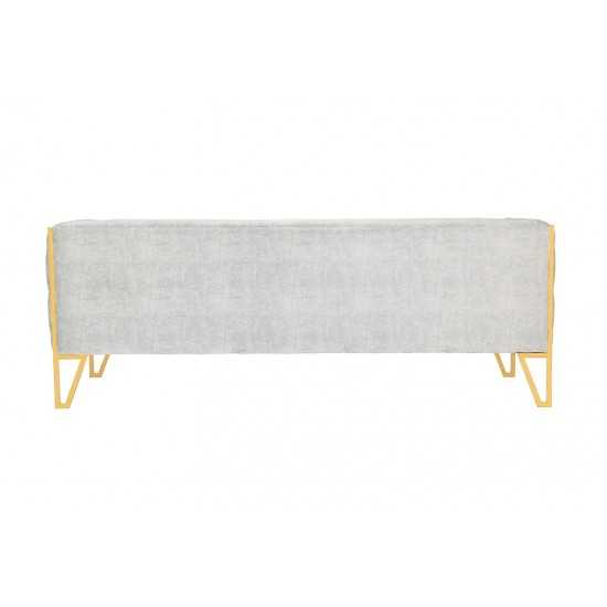 Vector Sofa in Grey and Gold