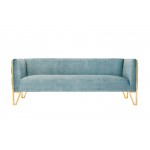 Vector Sofa in Ocean Blue and Gold