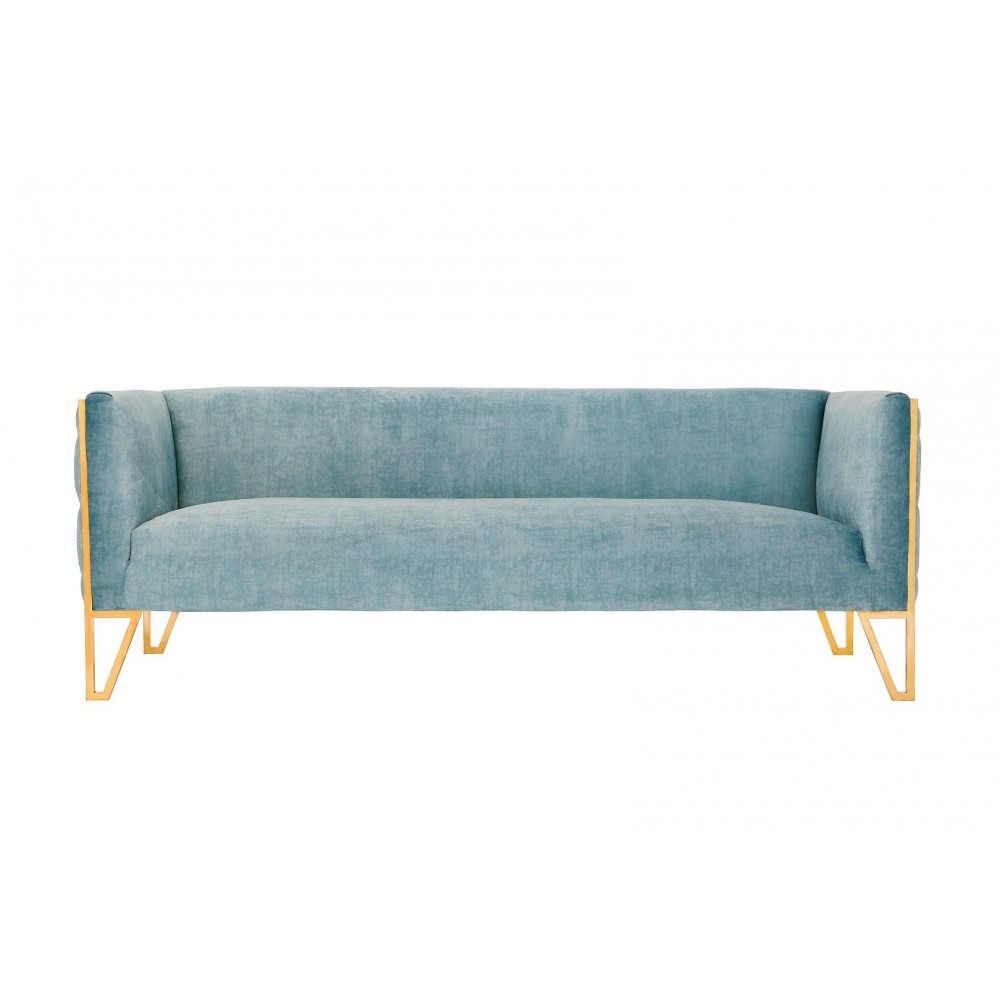 Vector Sofa in Ocean Blue and Gold