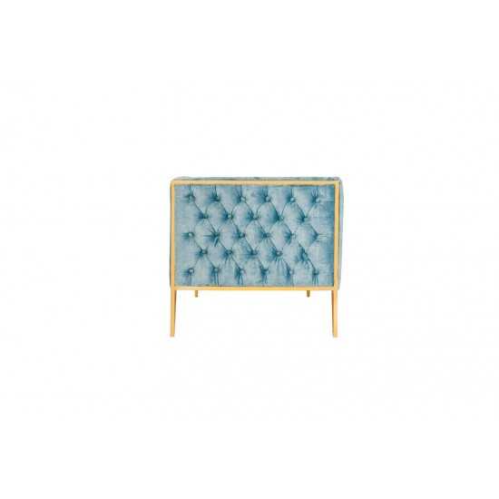 Vector Sofa in Ocean Blue and Gold