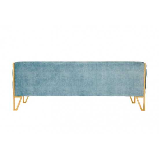 Vector Sofa in Ocean Blue and Gold