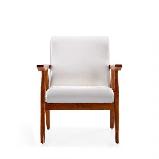 Arch Duke Accent Chair in White and Amber (Set of 2)