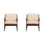 Martelle Chair in Cream and Amber (Set of 2)