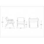 Martelle Chair in Cream and Amber (Set of 2)