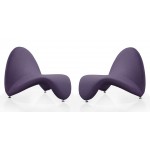 MoMa Accent Chair in Purple (Set of 2)