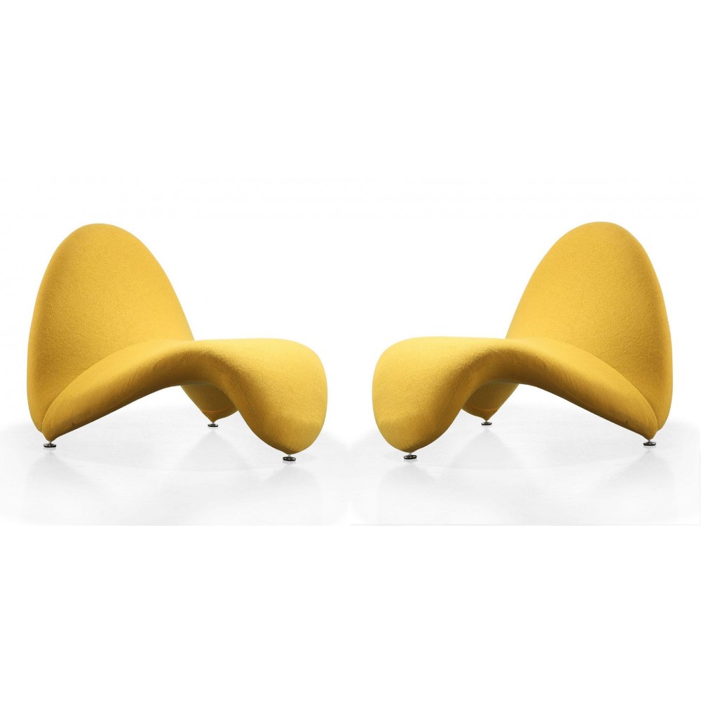 MoMa Accent Chair in Yellow (Set of 2)