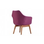 Cronkite Accent Chair in Plum and Walnut (Set of 2)
