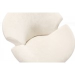 Tulip Swivel Accent Chair in White and Polished Chrome (Set of 2)