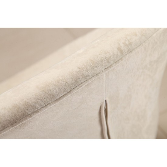 Tulip Swivel Accent Chair in White and Polished Chrome (Set of 2)
