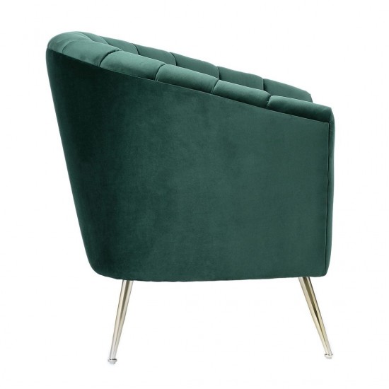 Rosemont Accent Chair in Green and Gold (Set of 2)