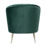 Rosemont Accent Chair in Green and Gold (Set of 2)