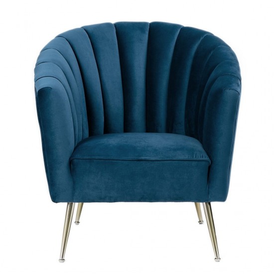 Rosemont Accent Chair in Blue and Gold (Set of 2)