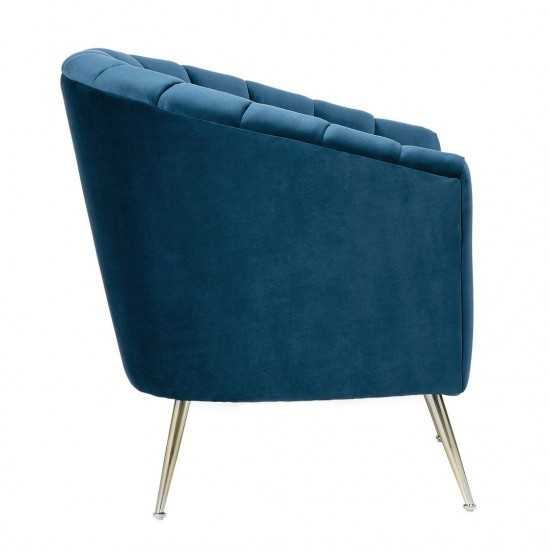 Rosemont Accent Chair in Blue and Gold (Set of 2)