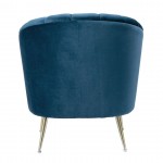 Rosemont Accent Chair in Blue and Gold (Set of 2)