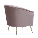 Rosemont Accent Chair in Blush and Gold (Set of 2)