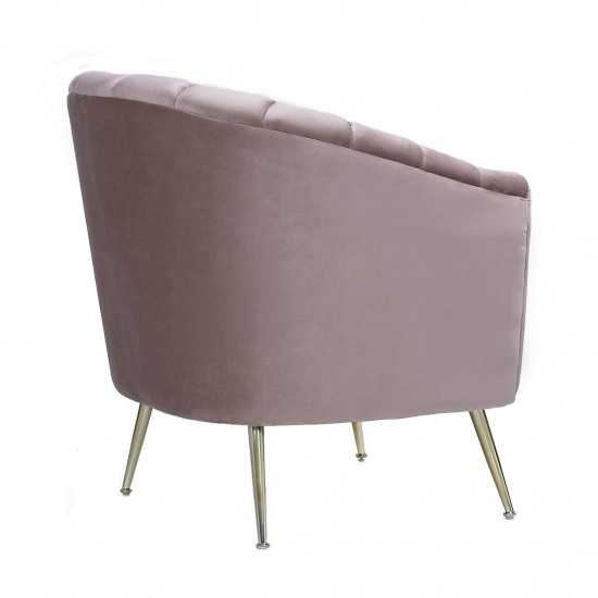 Rosemont Accent Chair in Blush and Gold (Set of 2)