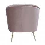 Rosemont Accent Chair in Blush and Gold (Set of 2)