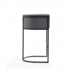 Cosmopolitan Barstool in Grey and Black (Set of 2)