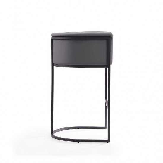 Cosmopolitan Barstool in Grey and Black (Set of 2)
