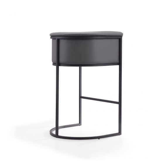 Cosmopolitan Barstool in Grey and Black (Set of 2)