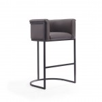 Cosmopolitan Barstool in Pebble and Black (Set of 2)