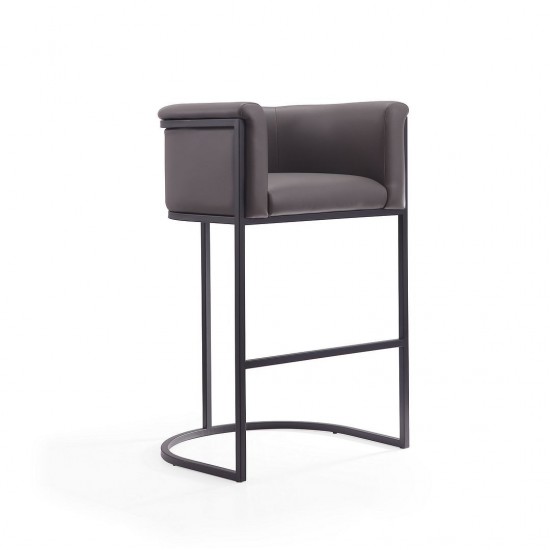 Cosmopolitan Barstool in Pebble and Black (Set of 2)