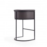 Cosmopolitan Barstool in Pebble and Black (Set of 2)