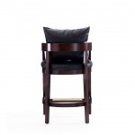 Ritz Counter Stool in Black and Dark Walnut (Set of 2)