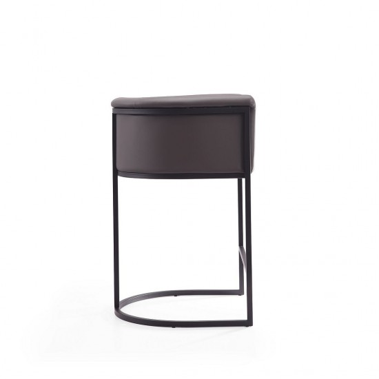 Cosmopolitan Counter Stool in Pebble and Black (Set of 2)