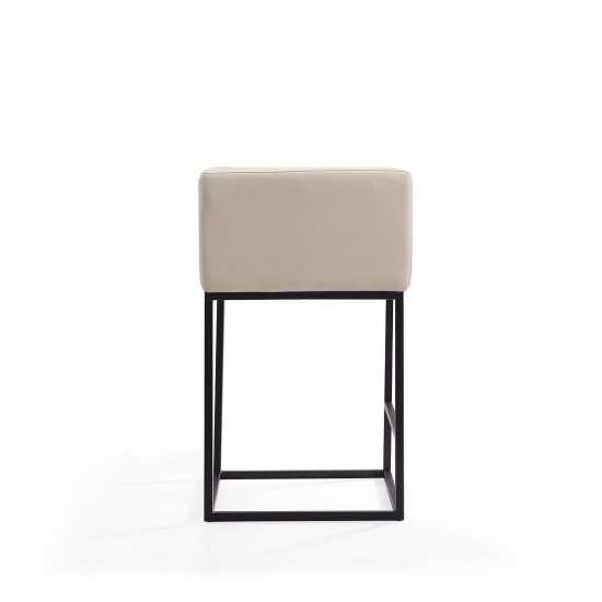 Embassy Counter Stool in Cream and Black (Set of 2)