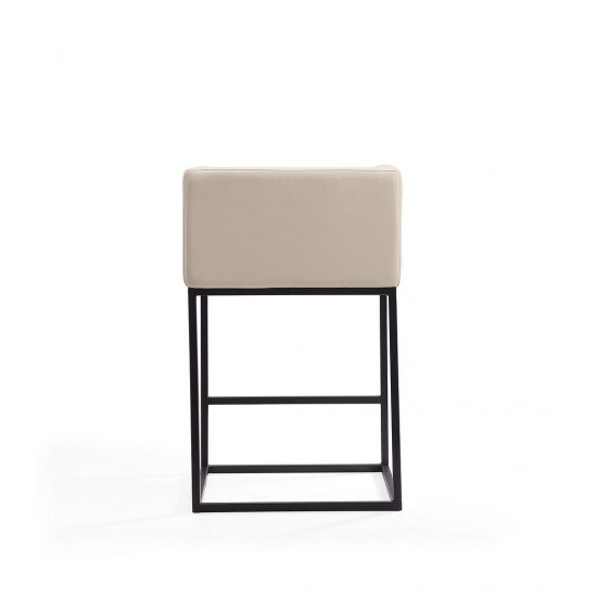 Embassy Counter Stool in Cream and Black (Set of 2)