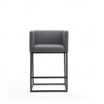 Embassy Counter Stool in Grey and Black (Set of 2)