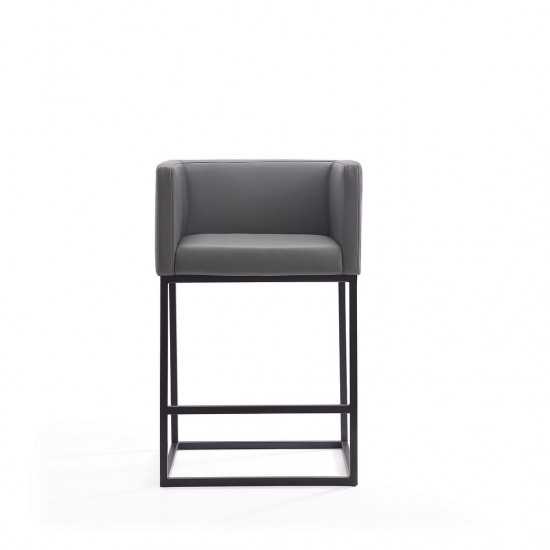 Embassy Counter Stool in Grey and Black (Set of 2)