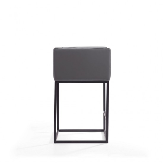 Embassy Counter Stool in Grey and Black (Set of 2)